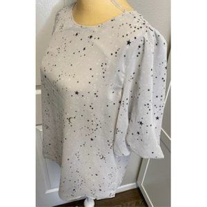 Ann Taylor Puff Sleeve Blouse SZ Medium